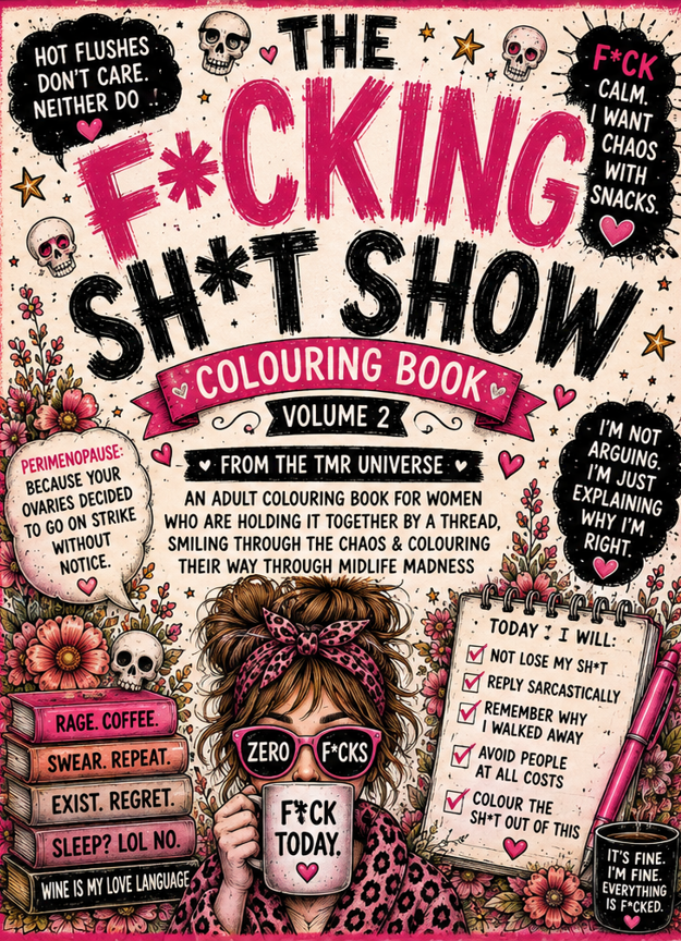 The F*cking Sh*t Show colouring book cover