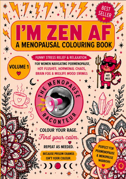 The Zen AF colouring book cover